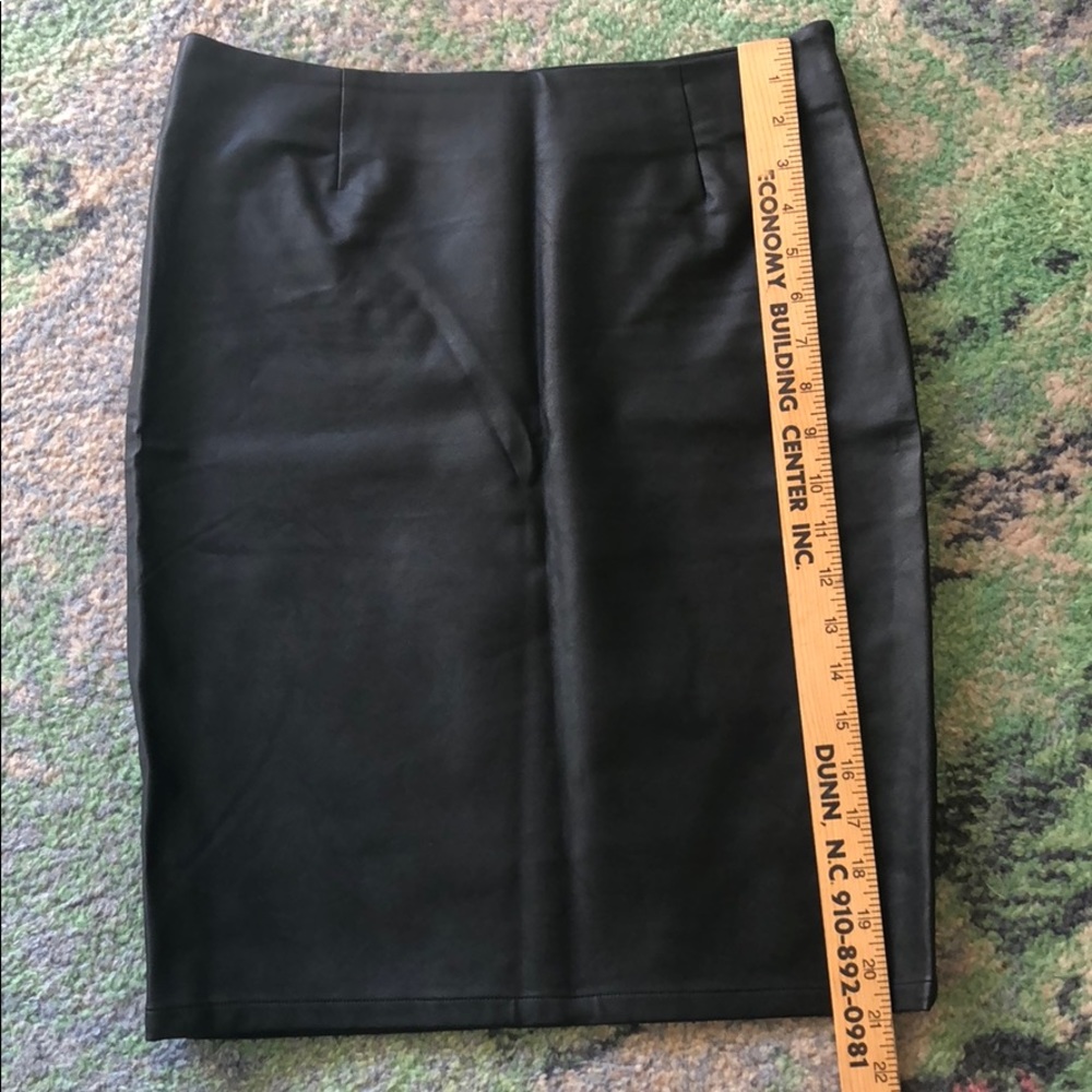 Black Leather-Like skirt